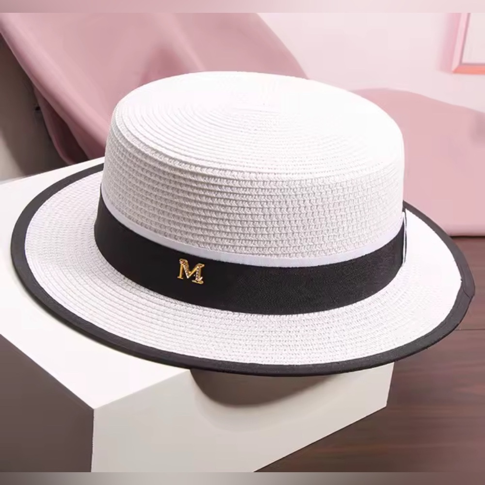 NEW Casual M Straw Bucket Hat